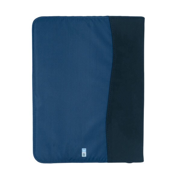 U-State Colorblock Wave Padfolio Navy Black